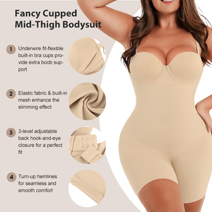 HEXIN Vente en gros Gaine sculptante intégrale pour <span class=keywords><strong>femme</strong></span> en <span class=keywords><strong>latex</strong></span> et tissu, amincissante, effet ventre plat, correction des fesses, disponible en taille 3XL - Product Image 3