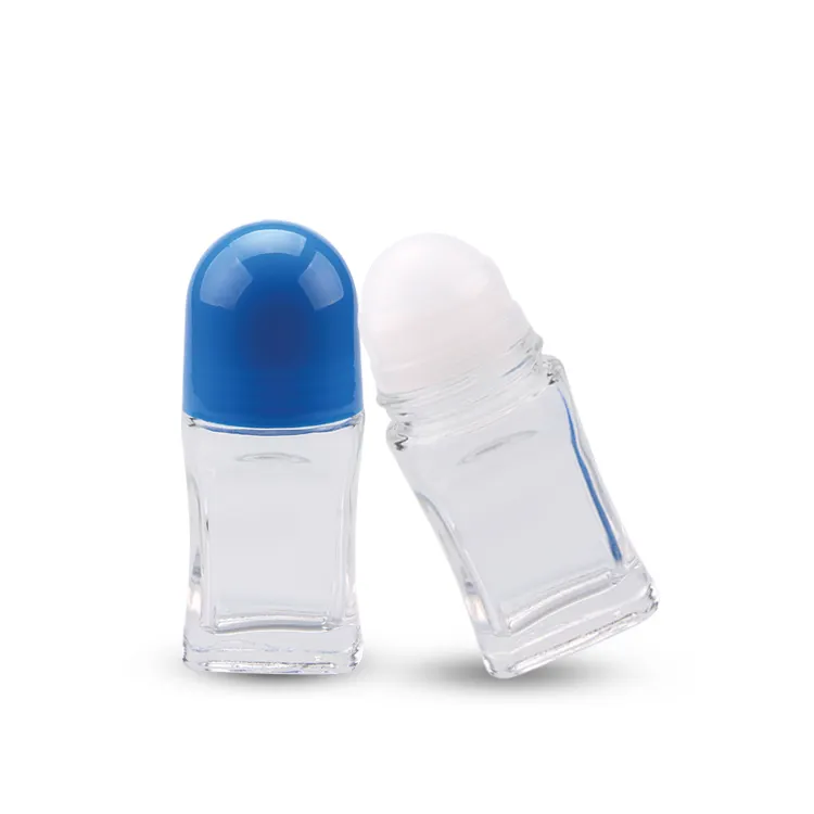 Cosmetic Clear Deo grande rotolo vuoto sulla bottiglia di deodorante, profumo di vetro bottiglie vuote Roll On, i bambini Roll On bottiglie