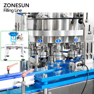 ZONESUN ZS-FAL180A11 Línea de Producción de Llenado Isóbarico y Sellado de Latas de Bebidas con Anilla, Totalmente Automática - Product Image 4