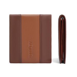 Cartera de cuero para hombre, color azul, triple pliegue, antirrobo, con múltiples ranuras para tarjetas, para uso diario - Product Image 5