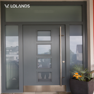 <span class=keywords><strong>Porte</strong></span> pivotante en alliage d'aluminium robuste avec serrure intelligente, prévention des incendies, design moderne pour villa, hôtel, sécurité extérieure - Product Image 2