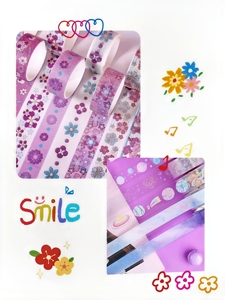 XMC-STICKERS Juego de Cintas Decorativas Washi PUNK, Lindas Plantas Verdes, Cinta Decorativa Floral para Álbumes de Recortes, Diarios, Decoración DIY y Manualidades - Product Image 4