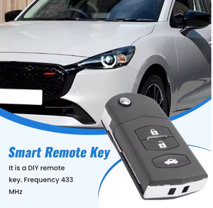Xe thông minh từ xa chính 3 nút 80-bit 63 chip chìa khóa xe Fob phù hợp cho Mazda 2 3 5 6 rx8 <span class=keywords><strong>MX5</strong></span> 433Mhz - Product Image 5