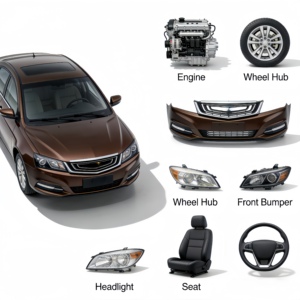 อะไหล่ทดแทน OEM ที่ใช้ร่วมกันได้สำหรับรถยนต์ทุกประเภท ชุดแต่งตัวถังรถยนต์ไฟฟ้าสำหรับอุปกรณ์เสริม Geely Emgrand - Product Image 4