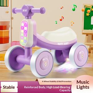 男女通用儿童扭扭车 0-3 岁 EVA 材质四轮学步车玩具车带音乐和灯光 - Product Image 3