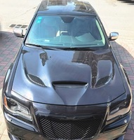 Capot en fibre de carbone pour Chrysler 300 300C 300S SRT Hellcat 2011-2023, style ventilé