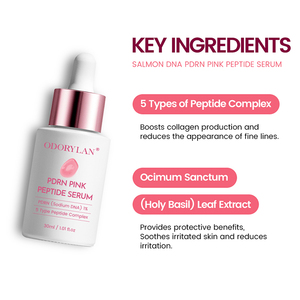 PDRN Pink Glass Glow Face Serum Hidratante para ojos Calmante Reafirmante Rose Pdrn Peptide Niacinamida <span class=keywords><strong>Ácido</strong></span> hialurónico Cuidado DE LA PIEL coreano - Product Image 4
