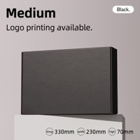 Boîte d'emballage plate en papier kraft carré auto-assemblable Xiyu pour vêtements pour enfants avec logo imprimé en quatre couleurs