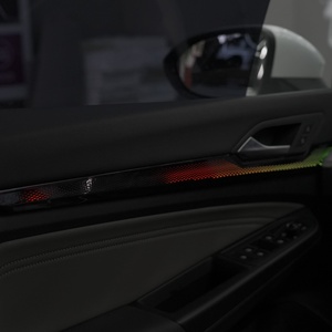 Lumière ambiante de voiture RHD, panneau lumineux électroluminescent avec 7 couleurs pour le logo du tableau de bord et la décoration des seuils de porte - Product Image 1