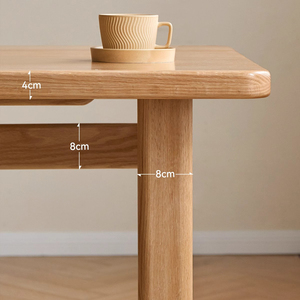 Hiện đại đơn giản gỗ sồi lớn phòng ăn Bàn tất cả bàn ăn gỗ rắn Bắc Âu đăng nhập cuộc họp bàn - Product Image 3