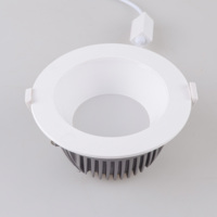 Spot LED encastré anti-éblouissement 5W 3 CCT en aluminium avec diffuseur givré pour bureau et chambre