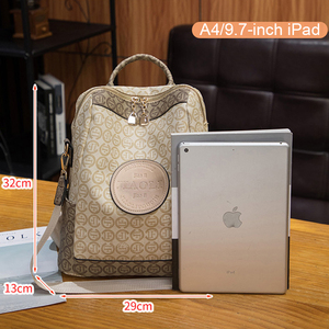 Tas ransel mewah wanita bermerek, ransel sekolah Pvc <span class=keywords><strong>Anti</strong></span> Maling bahu ganda tas desain dapat diganti - Product Image 2