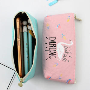 Promotional Gift Stationery Storage Bag Canvas Fabric <b>Pencil</b> case Students <b>Pencil</b> Pouch Pen Box - Product Image 2