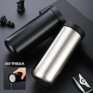 SilverJet Stainless Steel Tumbler 16oz Vacuum Insulated Double Wall <b>Coffee</b> Mug With Lid Keep Warm Cold For Office Car Home Gift - Product Image 2
