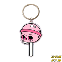 Porte-clés Sucette Rose Gothique, Breloque Bonbon, Accessoire Acrylique pour Bonnets, Sacs, Sacs à Dos, Design Audacieux et Mignon, Résistant aux UV et à l'Eau