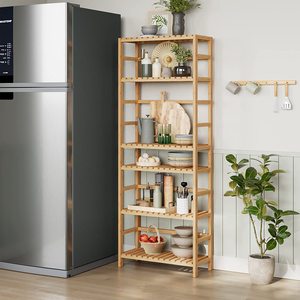 KỆ ĐỰNG SÁCH Bằng Tre <span class=keywords><strong>6</strong></span> Tầng Giá Trưng Bày Đựng Đồ Đa Năng Kệ Điều Chỉnh Được Giá Để Cây - Product Image 6