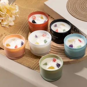90 G Mood Fragrance Soy Wax Crystal Stone Aromatherapy Scented Emotion Candle Relax Scented Candle