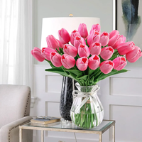 Real Touch Blanc Tulipes Artificielles Fleurs Maison Décoration De Table De Mariage Saint Valentin Bouquet Partie Centres De Table Étanche