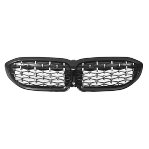Accesorios de parachoques delantero de coche KSEEK, rejilla mate cromada para <span class=keywords><strong>BMW</strong></span> 3-SERIES (G20) - Product Image 1