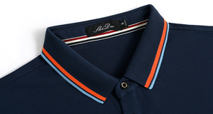 Camiseta Deportiva de Golf para Hombre 2023 con Logotipo Bordado Personalizado, Tejido de Punto Sólido, Mezcla de Algodón, Secado Rápido - Product Image 4