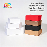 Boîtes en carton de luxe écologiques haut de gamme pour emballages cadeaux, pliables, rigides, rouges, avec fermeture magnétique, finition mate, logo personnalisé
