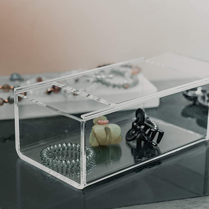 アクリル製　透明フラップBOX アクリル製 透明フラップBOX