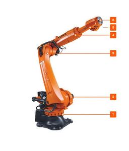 Kuka kr300 R2700-2 <span class=keywords><strong>Robot</strong></span> xử lý <span class=keywords><strong>6</strong></span> trục | tùy chọn vật cố tùy chỉnh | hướng dẫn đường sắt Tương thích cho các dòng nước giải khát - Product Image 4