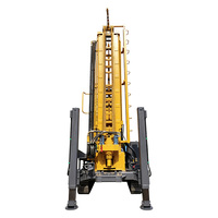Foreuse hydraulique pour puits d'eau SY450, profondeur 450m, moteur 110kW, capacité de levage 25T, course 6,6m, chenilles en acier