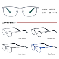 Gafas Borregls de Titanio para Hombre, Montura de Diseño de Marca, Ligeras, de Alta Calidad, Cuadradas, Gafas Ópticas Japonesas 185768