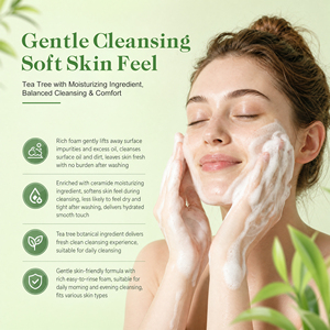 <span class=keywords><strong>Limpiador</strong></span> <span class=keywords><strong>Facial</strong></span> Suave con Extracto de Árbol de Té Orgánico, Glutatión, Hidratación Profunda, Blanqueador e Iluminador - Product Image 3