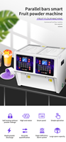 HENGZHI Distributeur automatique commercial quantitatif à double trémie en acier inoxydable, capacité 7-10L, commande 18 touches, pour magasins de thé, lait et fruits