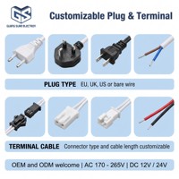 Interrupteur Tactile Capacitif Intégré CE 18W à Bouton Unique 12V / 24V, Gradation Monocouleur ou Tricolore, Étanchéité IP44 pour Éclairage de Miroir