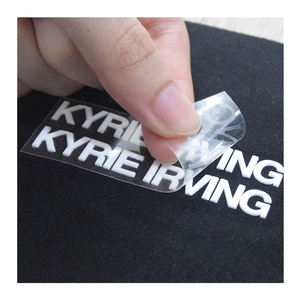 Accesorios de ropa personalizados de fábrica, venta al por mayor, logotipo de transferencia de calor, etiquetas de transferencia de calor de alta calidad para ropa - Product Image 1