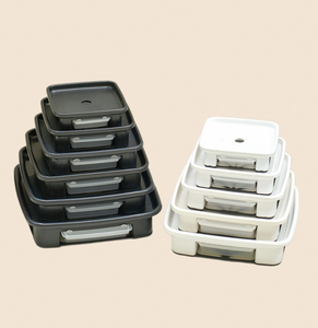 Plafarm Base Minimalista Cuadrada Negra para Macetas, Bandeja de Plástico PP para Recoger Agua, Bandeja de Goteo para Suculentas, Cactus y Plantas de Interior - Product Image 1