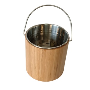 Bamboo Ice Bucket Beer <b>Cooler</b> Bucket - Product Image 1