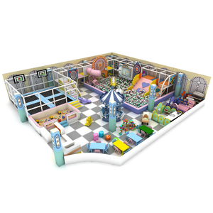 Centre de jeux commercial garderie les mieux notés enfants et adultes zone de centre commercial toboggan de terrain de jeu intérieur pour enfants accessoires d'ensemble de jeux - Product Image 2