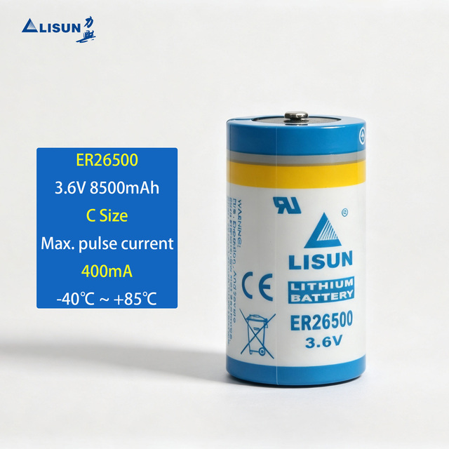 ER26500 3.6V C Size Primary Lithium Battery High Capacity Replacement for Smart Utility Metering AMR System