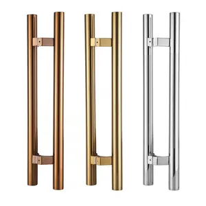 H Type Stainless Steel Sliding Pull Door Bathroom Accessories Shower Door Glass Handle