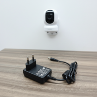 Adaptateur secteur MEIQI 12V 2A DC5.5*2.1mm AC/DC avec prises UK/US/CN, support mural de bureau en PC, charge rapide
