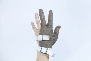 Butcher của sắt thịt cắt, cắt, sứt mẻ thực phẩm nhà bếp thép không gỉ cấp 5 bảo vệ làm việc thép an toàn găng tay - Product Image 2