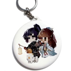 <b>Custom</b> Design Metal Blank Mirror Key Chains 58mm Around Stainless Steel <b>Keychain</b> - Product Image 2