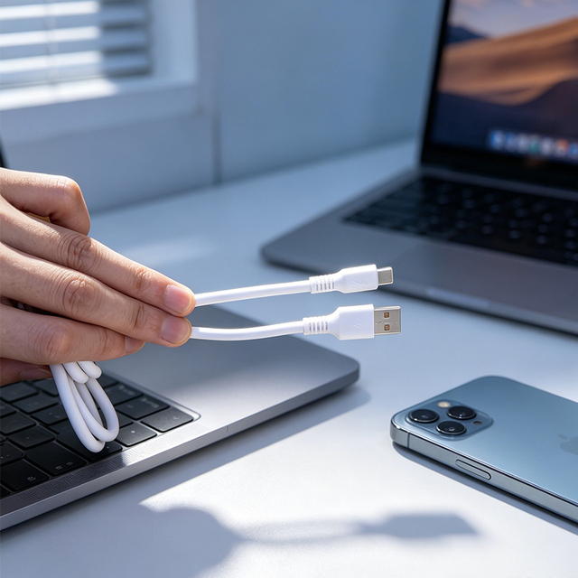 USB-A to type-C USB-C data transfer charging cable for factory large inventory low price adapter power bank cable