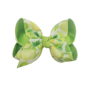 <span class=keywords><strong>2025</strong></span> mùa xuân mới in hoa Tóc cung 2-inch Chiều rộng Grosgrain Ribbon 4.5 inch cung cho trẻ em - Product Image 2