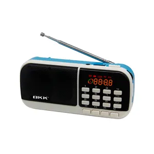 Multifunctionele Mini Fm Radio Music Player Tf Card Aux Digitale Lied Oortelefoon Ondersteuning MP3 Formaat