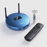 Boîtier TV Android 14.0 Amlogic S905X5M Quad Core 8K 4K*2K UHD Ultra Mince avec LAN Haute Vitesse et WiFi Double Bande, Très Populaire sur le Marché Européen