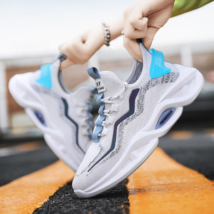 Chaussures de sport respirantes en tissu de coton pour hommes, baskets décontractées <span class=keywords><strong>à</strong></span> lacets pour adultes, chaussures de basketball anti-odeur - Product Image 1