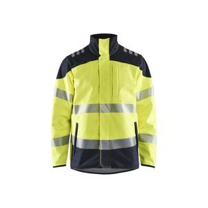 BLAKLADER - 494815603389L Multinorm <b>Softshell</b> <b>Hi</b>-<b>vis</b> <b>jacket</b> Yellow/Navy blue - EAN 7330509787304 FLAME RESISTANT WORKWEAR - Product Image 1
