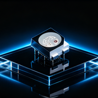 Diode LED SMD 3528 bicolore rouge-bleu 0,06W, montage en surface, support en plastique, lumière de signalisation