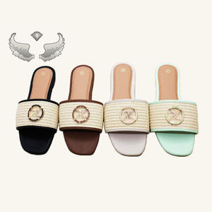 Sandalias planas antideslizantes y duraderas de verano de moda de alta calidad para mujeres y damas-Venta al por mayor para sandalias de mujer - Product Image 1