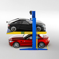 Équipement de stationnement de garage à double étage Système élévateur de voiture à deux niveaux hydraulique à deux montants